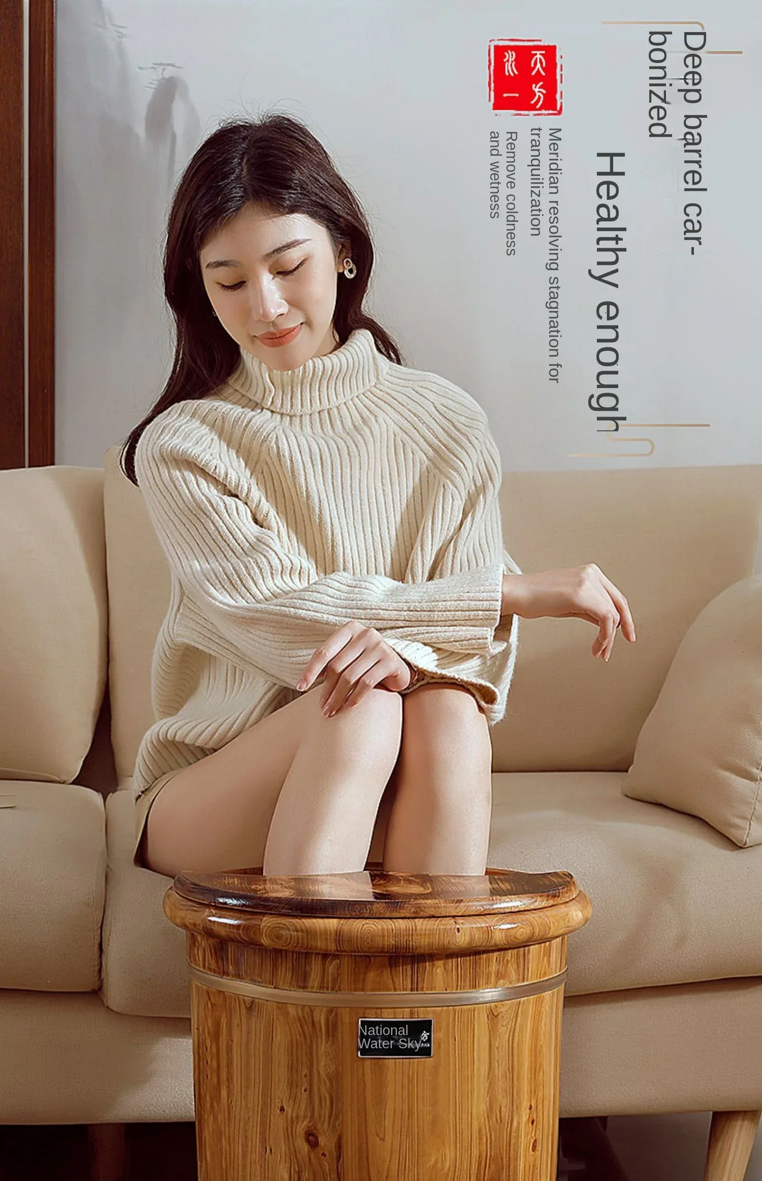 Wellness Spa And Massage - 木製フットスパバレル、燻蒸療法フットバス、マッサージ機能付きウェルネスフットソーキング浴槽、治療用ソーキング浴槽