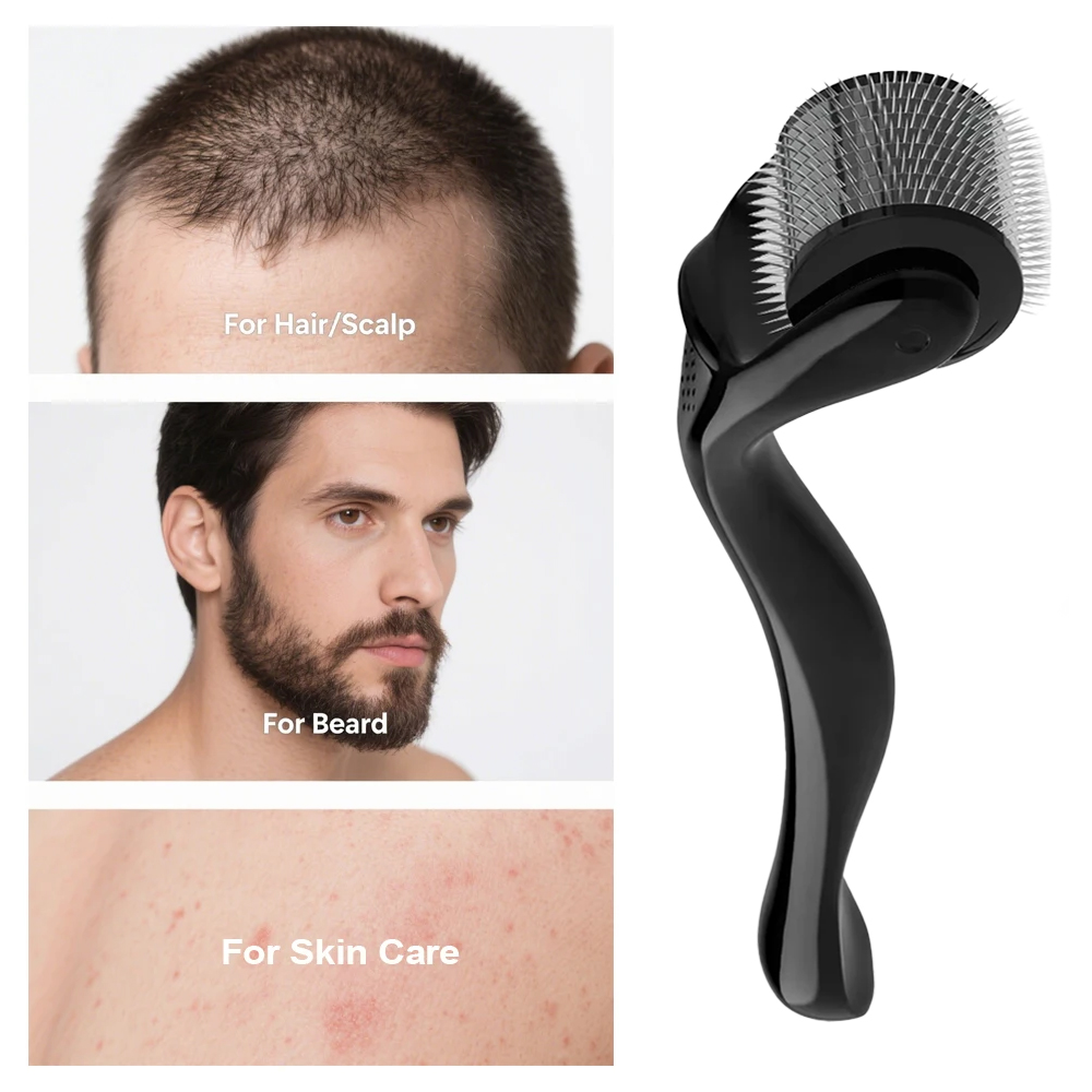 Derma Roller 0.25 - 540 チタンマイクロニードルダーマローラー 0.2/0.25/0.3 ミリメートル髪とひげの成長顔の美容スキンケアポータブルデバイス男性女性用