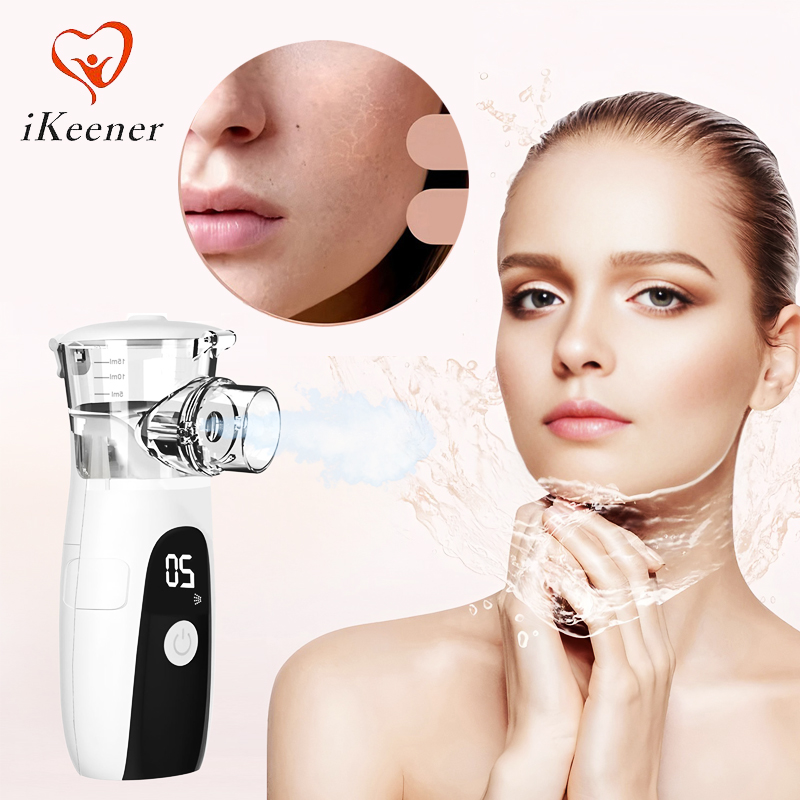 Facial Steamer Nano - ミニナノコールドスプレーフェイシャルスチーマー 3段階自動洗浄保湿加湿器 肌保湿デバイス 美容スプレーツール