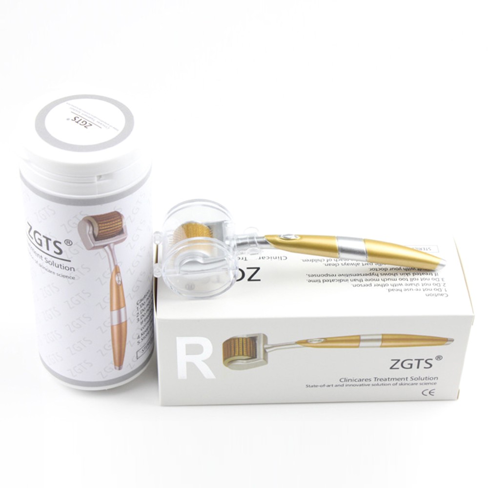 Derma Roller 0.25 - プロフェッショナルチタン ZGTS ダーマローラー 192 針フェイスケア脱毛治療 CE
