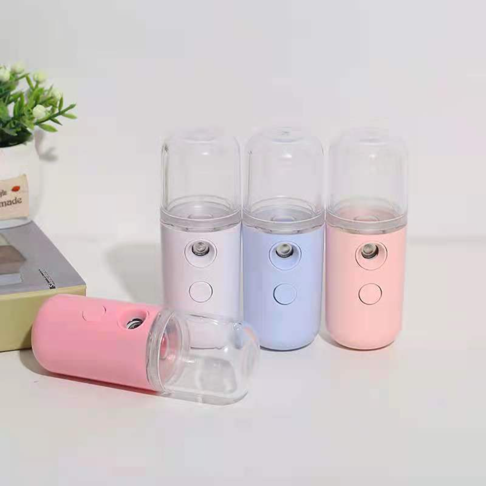 Facial Steamer Nano - ポータブル小型フェイシャルスチーマー充電式30mlミニ加湿器家庭用ワイヤレスナノパーソナルフェイスハイドレートスプレーヤークールミストメーカー