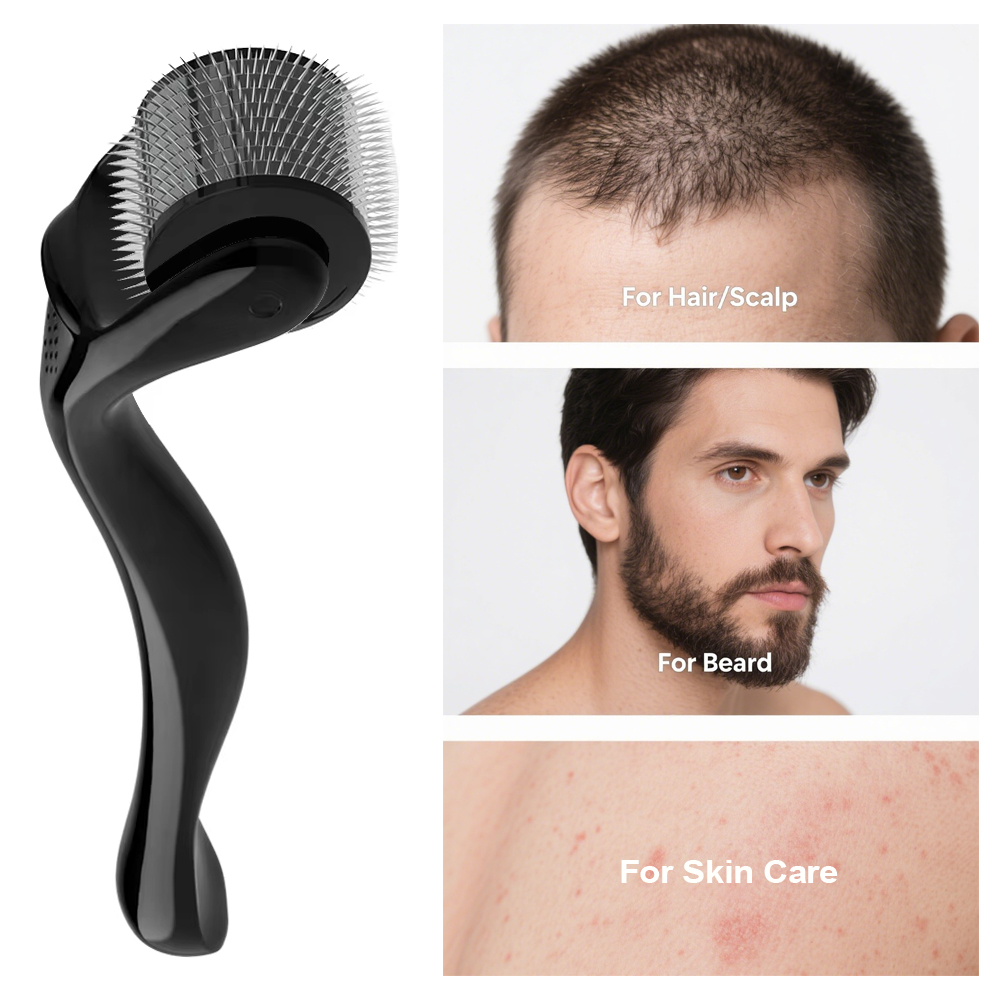 Derma Roller 0.25 - 1 個ダーマローラー 0.2/0.25/0.3 ミリメートル髪ひげ成長チタン 540 マイクロニードル化粧品美容美顔器女性と男性のため