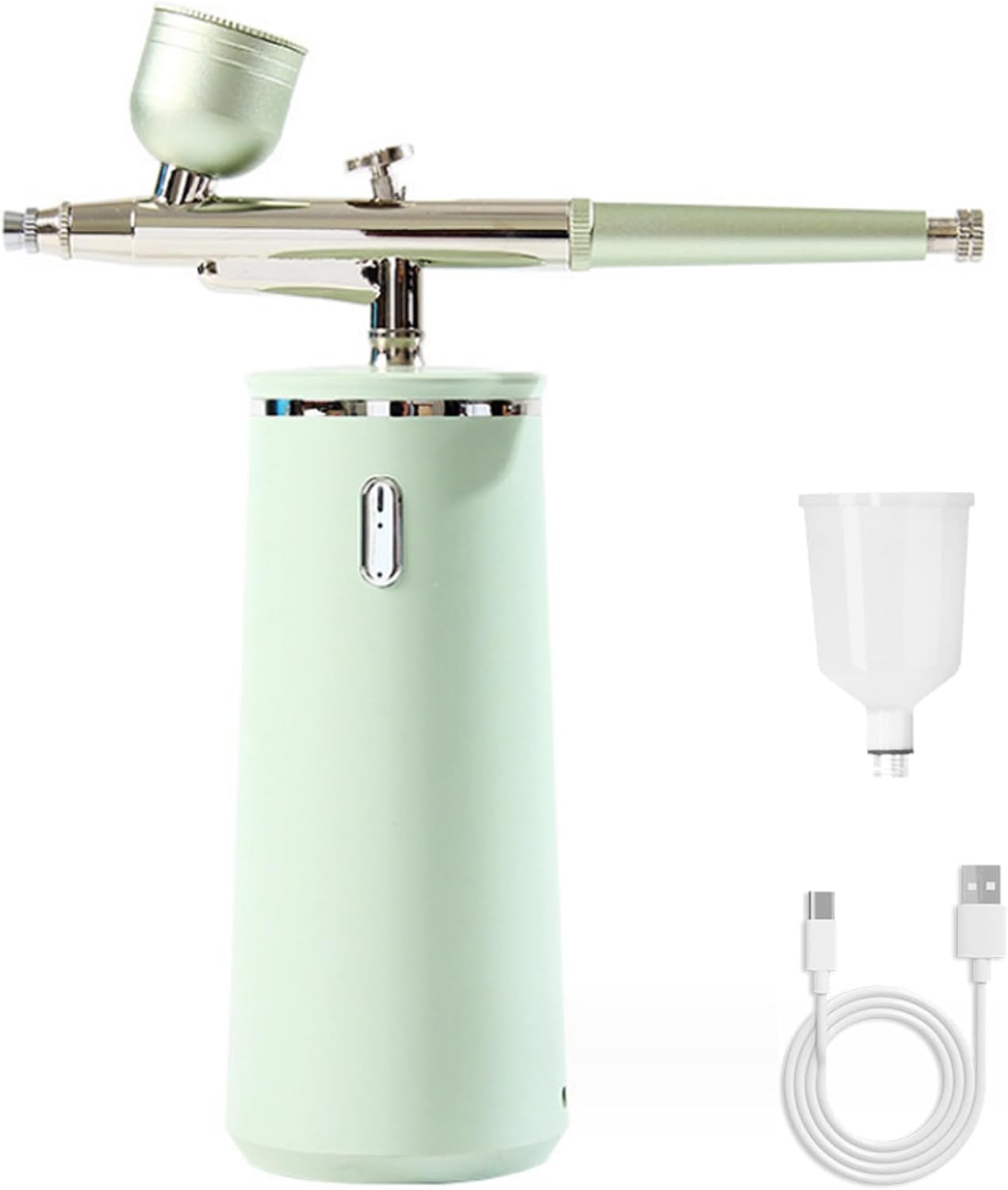 Facial Steamer Nano - ナノイオンコールドミストエアブラシフェイススチーマーSPA 女性へのギフト ポータブル充電式保湿フェイシャル