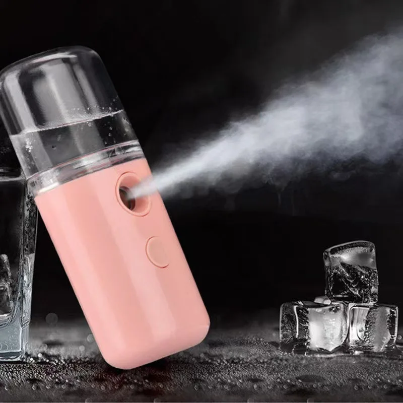 Facial Steamer Nano - ミニポータブル加湿器フェイシャルスチーマーデバイス美容スプレー水和装置コールドスプレー装置充電式ナノスプレー