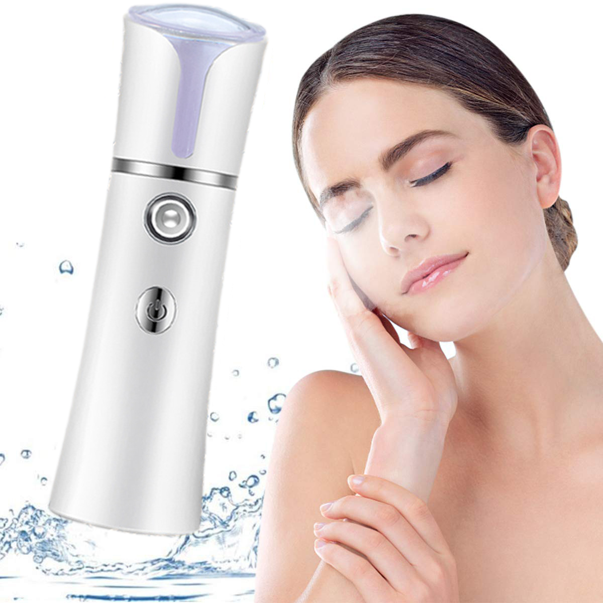 ナノミストフェイシャルスプレー USB 加湿器充電式ネブライ - Facial Steamer Nano のレビューと価格