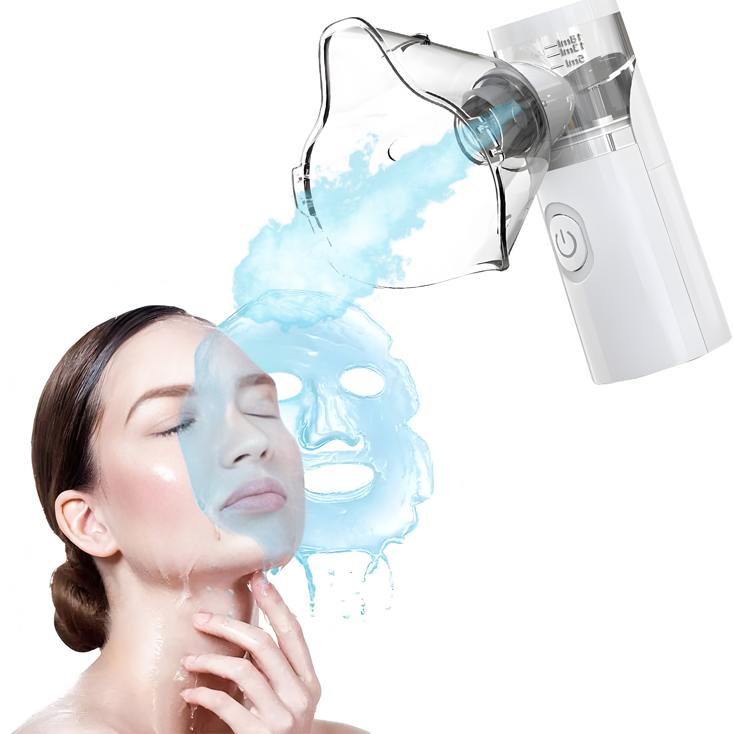 新しいポータブルフェイシャルスチーマー3段階自動洗浄ナノコー - Facial Steamer Nano のレビューと価格