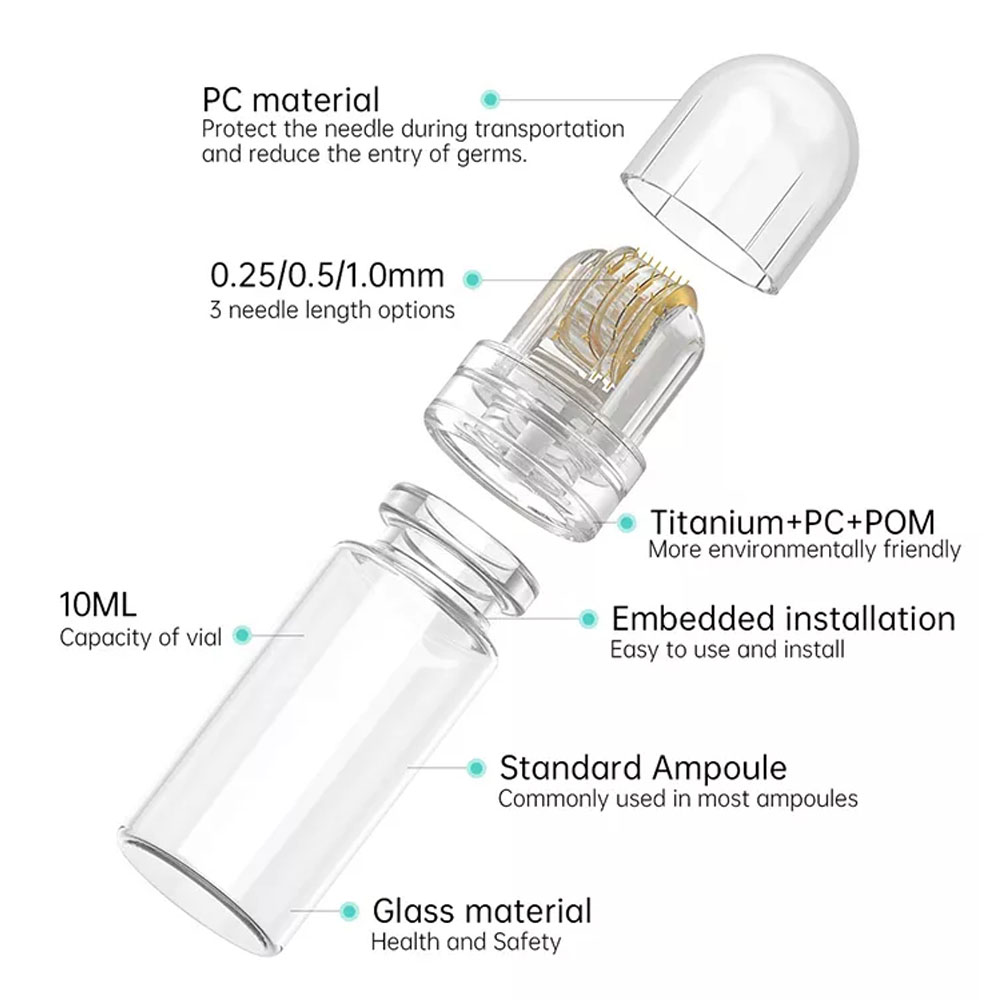 1 個 64 ピンチタンマイクロニードルローラースキンケアデ - Derma Roller 0.25 のレビューと価格