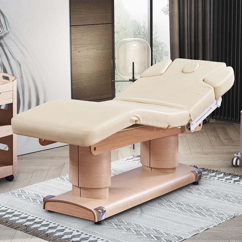 カスタマイズカラー木目調ベース電動マッサージテーブルベッド、 - Wellness Spa And Massage のレビューと価格