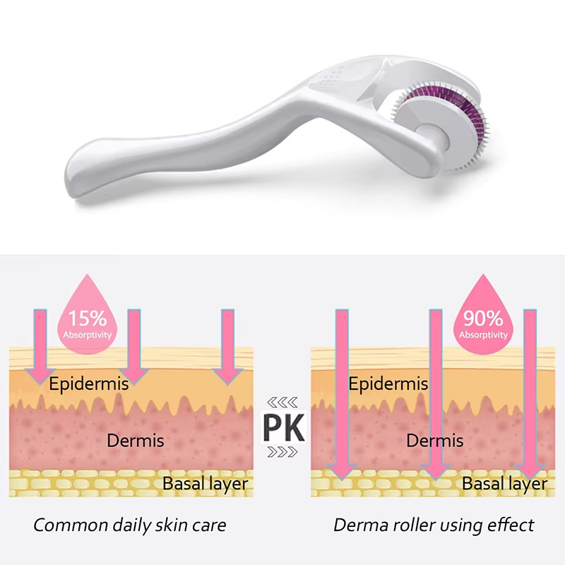 180 ダーマローラー顔の皮膚ボディフェイスケア育毛ひげにき - Derma Roller 0.25 のレビューと価格