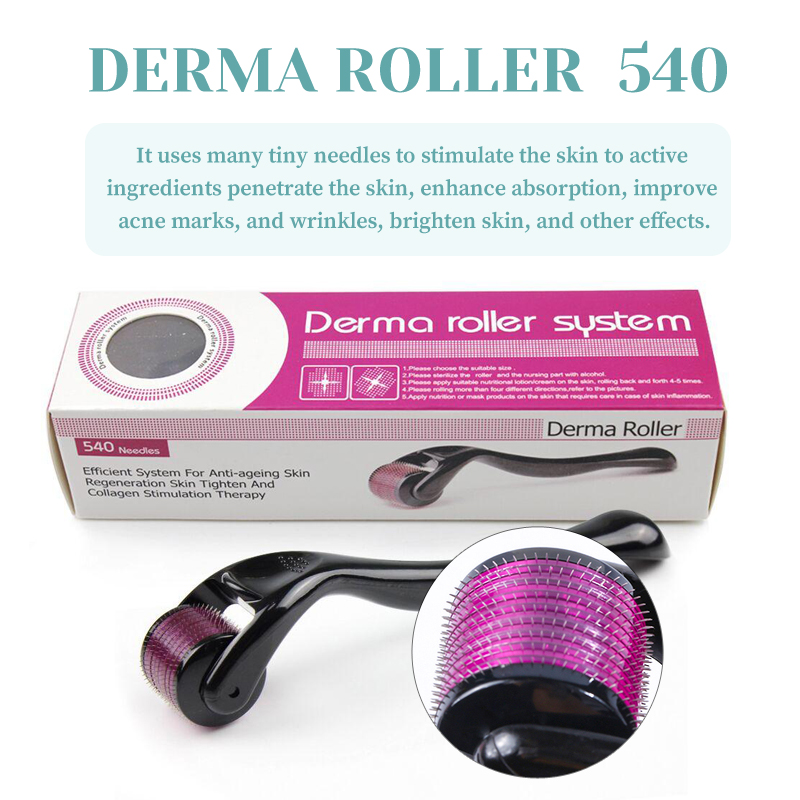 プロ540ローラーダーマ0.2/0.25/0.3mm育毛髭用 - Derma Roller 0.25 のレビューと価格