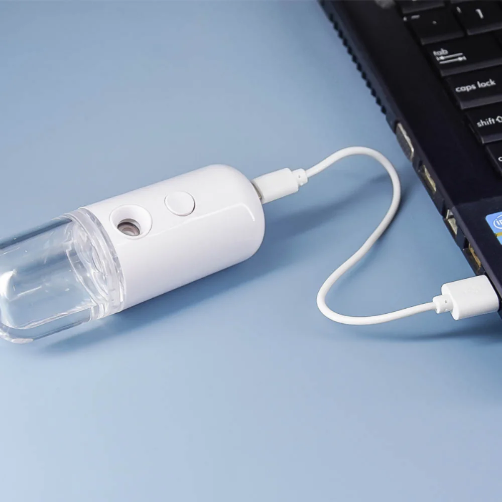 ポータブル小型フェイシャルスチーマー充電式30mlミニ加湿器 - Facial Steamer Nano のレビューと価格