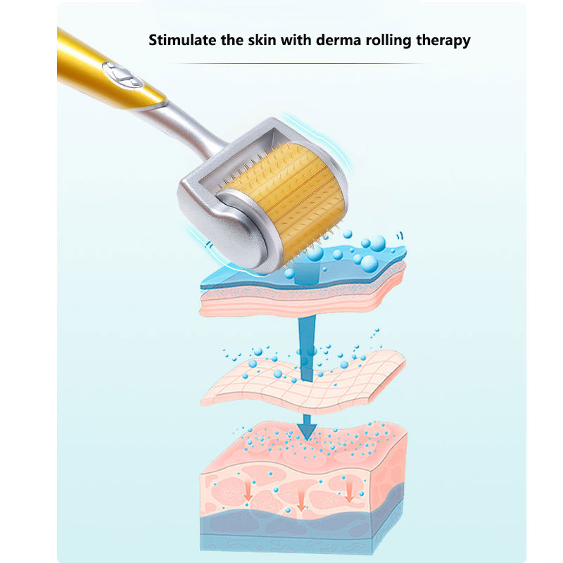 192本のチタン製ニードルを使用した、顔と体の毛の成長促進用 - Derma Roller 0.25 のレビューと価格