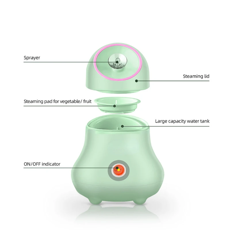 果物と野菜のフェイシャルスチーマー,イオンフェイススプレー加 - Facial Steamer Nano のレビューと価格