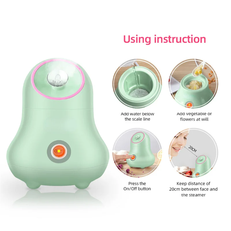果物と野菜のフェイシャルスチーマー,イオンフェイススプレー加 - Facial Steamer Nano のレビューと価格