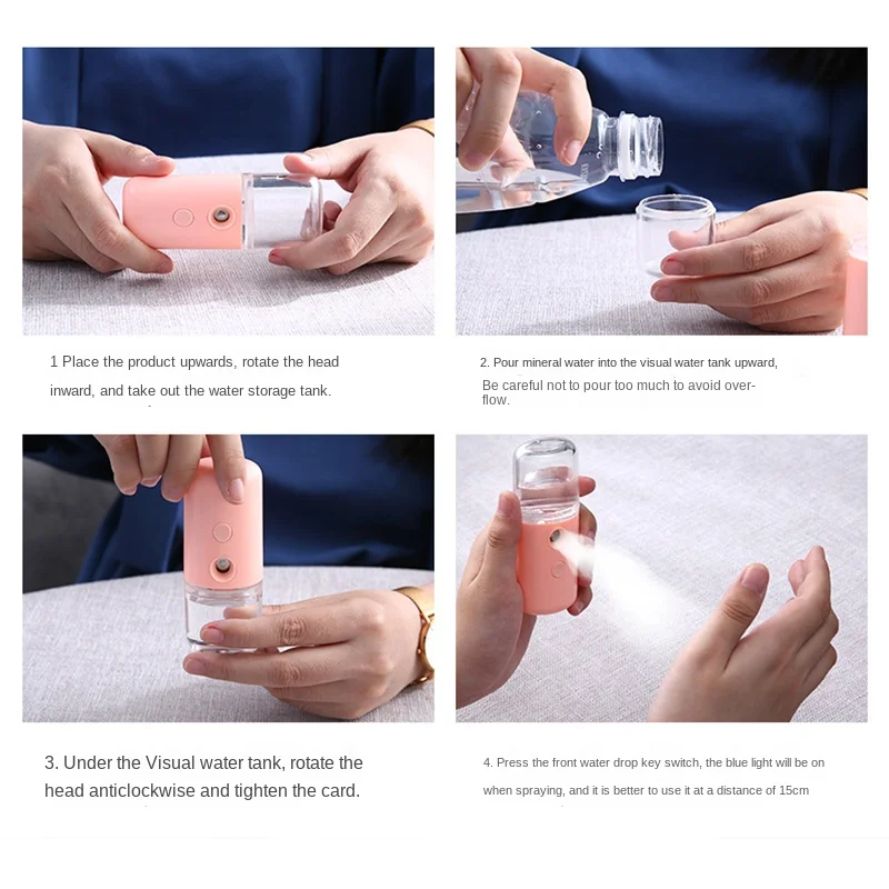 ミニポータブル加湿器フェイシャルスチーマーデバイス美容スプレ - Facial Steamer Nano のレビューと価格