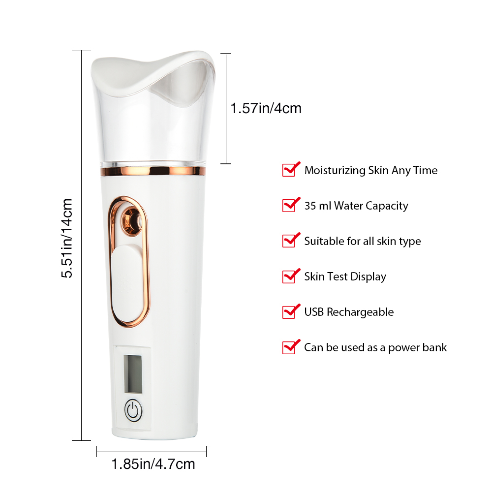 フェイススチーマー ナノミスタースプレーヤー 25ml 顔用 - Facial Steamer Nano のレビューと価格